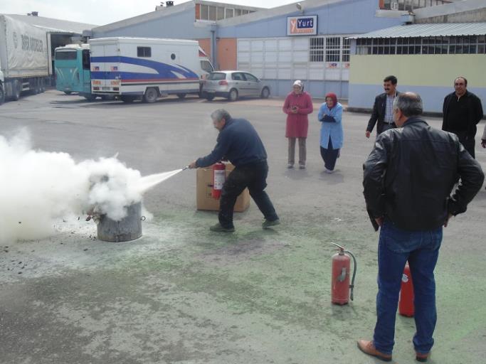 KAYSERİ CENAZE ARAÇLARI YANGIN SÖNDÜRME TATBİKATI