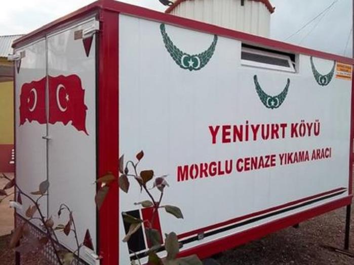 MERSİN'İN ERDEMLİ İLÇESİNE BAĞLI YENİYURT KÖYÜNE MORGLU CENAZE YIKAMA ARACI