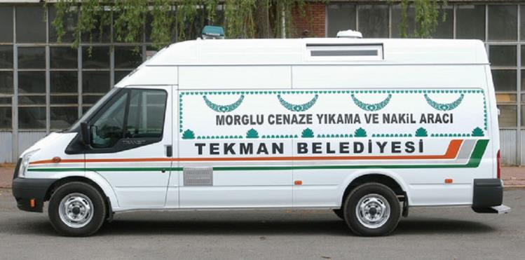 ERZURUM TEKMAN BELEDİYESİNE MORGLU CENAZE YIKAMA ve TAŞIMA ARACI ESLİM EDİLMİŞTİR